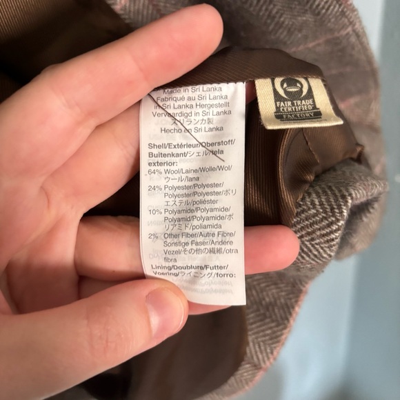 Madewell Womens Larsen Blazer in Plaid Herringbne Windw Weath Grove Brown - Picture 15 of 16